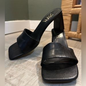 Zara small heel sandals